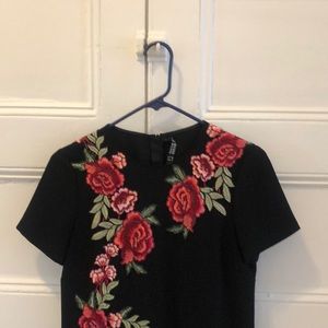 Zara Floral embroidered dress